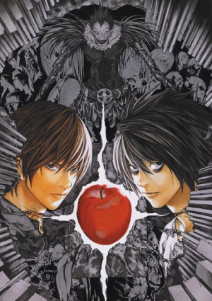 Plakat A3 Death Note Kira i L PROMOCJA