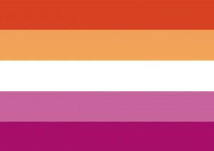 Plakat A3 Flaga Lesbijek Lesbian PROMOCJA
