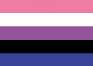 Plakat A3 Flaga Osób Genderfluid PROMOCJA