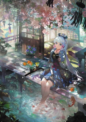 Plakat A3 Genshin Impact Ayaka PROMOCJA