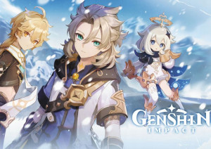 Plakat A3 Genshin Impact Albedo i Aether PROMOCJA!