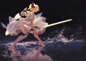 Plakat A3 Fate Saber Lily PROMOCJA!