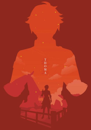 Plakat A3 Genshin Impact Thoma PROMOCJA!