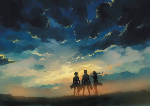 Plakat A3 Shingeki no Kyojin PROMOCJA