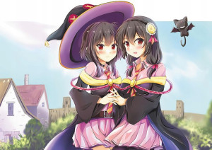 Plakat A3 Konosuba Megumin i Yunyun PROMOCJA!