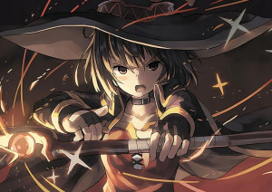 Plakat A3 Konosuba Megumin PROMOCJA!