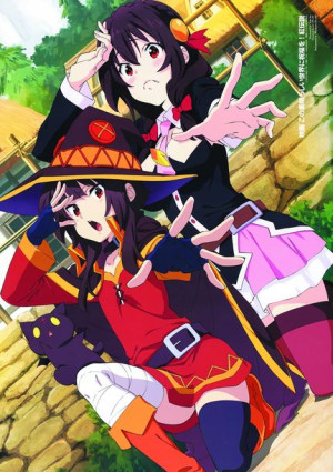 Plakat A3 Konosuba Megumin i Yunyun PROMOCJA!