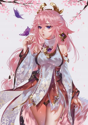 Plakat A3 Genshin Impact YaeMiko PROMOCJA!