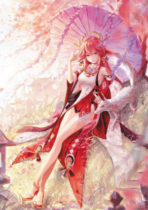 Plakat A3 Genshin Impact YaeMiko PROMOCJA!