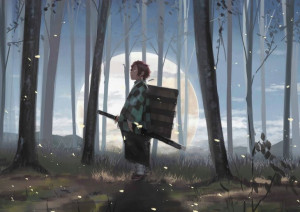 Plakat A3 Kimetsu no Yaiba Tanjirou PROMOCJA!