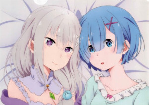 Plakat A3 Re:ZERO Rem i Emilia PROMOCJA
