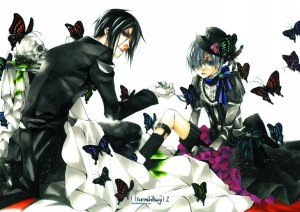 Plakat A3 Kuroshitsuji Ciel i Sebastian