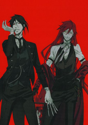 Plakat A3 Kuroshitsuji Grell i Sebastian