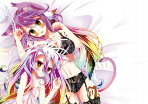 Plakat A3 No game No Life Shiro i Jibril PROMOCJA!