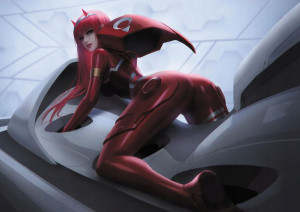 Plakat A3 Darling in the FranXX Zero Two 02