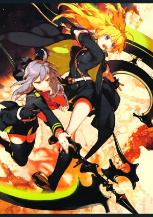 Plakat A3 Owari no Seraph Shinoa i Mitsuba