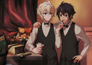 Plakat A3 Owari no Seraph Mika i Yuu