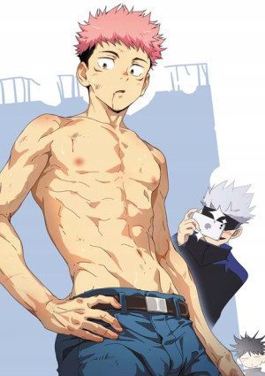 Plakat A3 Jujutsu Kaisen Yuji i Gojo