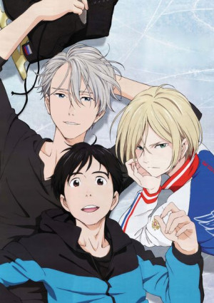 Plakat A3 Yuri on Ice Yuri, Victor i Yurio