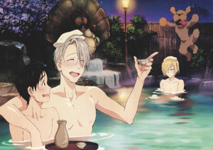 Plakat A3 Yuri on Ice Yurio, Yuri i Victor