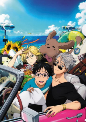 Plakat A3 Yuri on Ice Yuri, Victor i Yurio