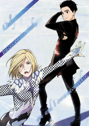 Plakat A3 Yuri on Ice Yuri i Yurio