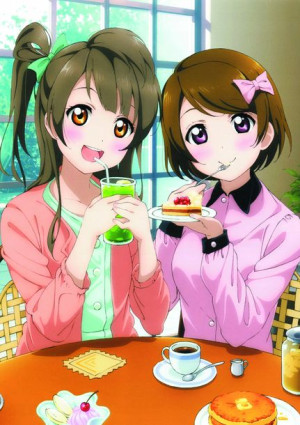 Plakat A3 Love Live Minami i Hanayo