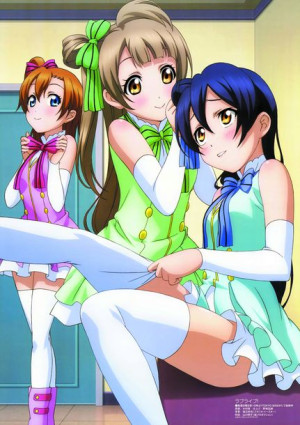 Plakat A3 Love Live Nozomi, Minami i RIn