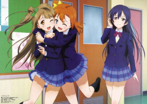 Plakat A3 Love Live Nozomi, Minami i Rin