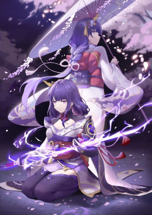 Plakat A3 Genshin Impact Raiden Shogun PROMOCJA!