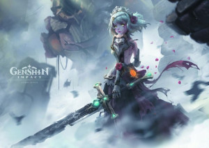 Plakat A3 Genshin Impact Noelle