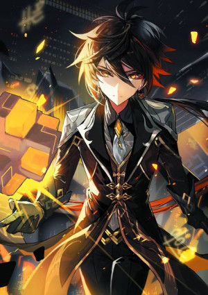 Plakat A3 Genshin Impact Zhongli PROMOCJA!