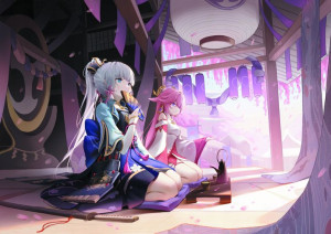 Plakat A3 Genshin Impact Ayaka i YaeMiko PROMOCJA!