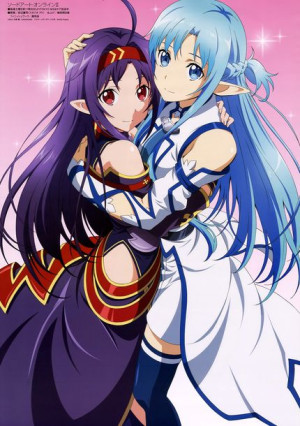 Plakat A3 Sword Art Online SAO Asuna i Yuki