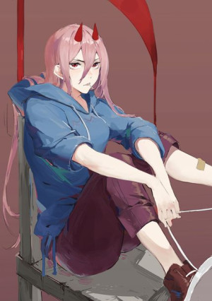 Plakat A3 anime Chainsaw Man Power