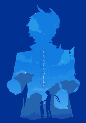 Plakat A3 Genshin Impact Tartaglia (Childe)