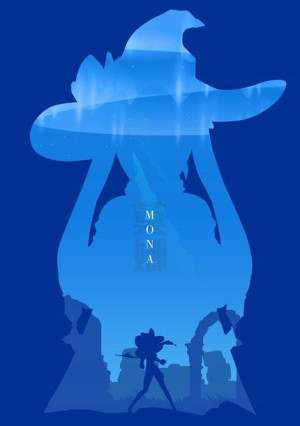 Plakat A3 Genshin Impact Mona PROMOCJA!