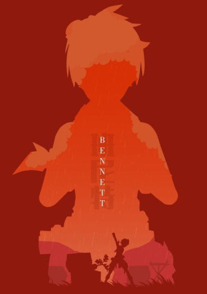 Plakat A3 Genshin Impact Bennet