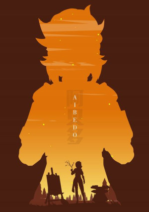 Plakat A3 Genshin Impact Albedo PROMOCJA!