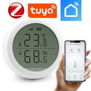 Czujnik Temperatury Wilgotności Zigbee Tuya Lcd