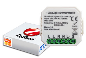 Ściemniacz 1 Kanałdopuszkowy Zigbee Tuya # Bez N