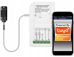 Termostat zew cz temperatury wilgotności TUYA WiFi