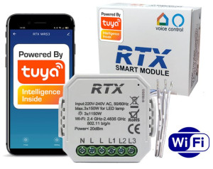 Sterownik Przekaźnik 3 Obwody Dopuszkowy WiFi TUYA