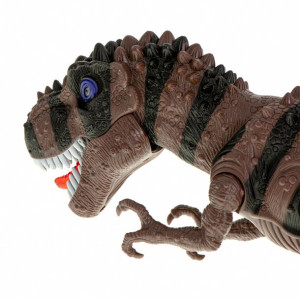 Dinozaur T-REX elektroniczny chodzi ryczy brązowy
