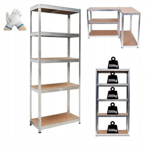 Regał magazynowy metalowy 205x120x45 5półek 1000kg