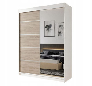 Nowa Szafa Przesuwna Z Lustrem 150 Cm - 150x200x58