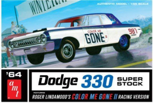 Model plastikowy - Samochód Color Me Gone 1964 Dodge 330 Superstock 1:25