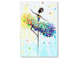 Haft Diamentowy, Obraz, Mozaika Diamond Painting, BALETNICA - KOLOR 30x40cm