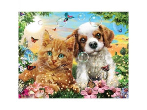 Haft Diamentowy, Obraz, Mozaika Diamond Painting, PRZYJACIELE 40x30cm