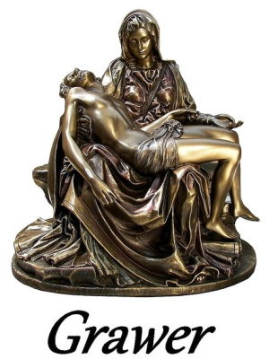 Pieta replika rzeźby Michała Anioła Matka Boska z Chrystusem na kolanach